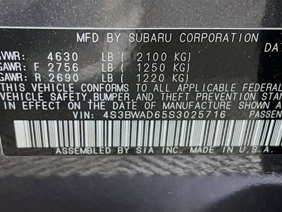 2025 Subaru Legacy Premium