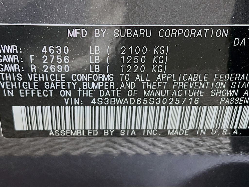 2025 Subaru Legacy Premium