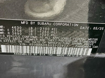 2025 Subaru Legacy Premium