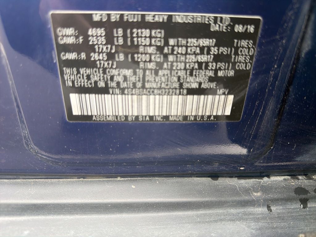2017 Subaru Outback 2.5i Premium's photo