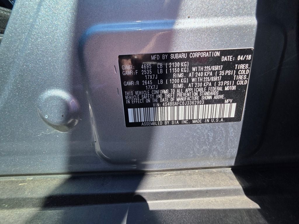 2018 Subaru Outback 2.5i Premium