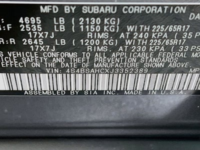 2018 Subaru Outback 2.5i Premium