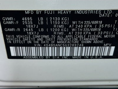 2016 Subaru Outback 2.5i Limited