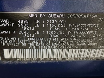 2019 Subaru Outback 2.5i Limited