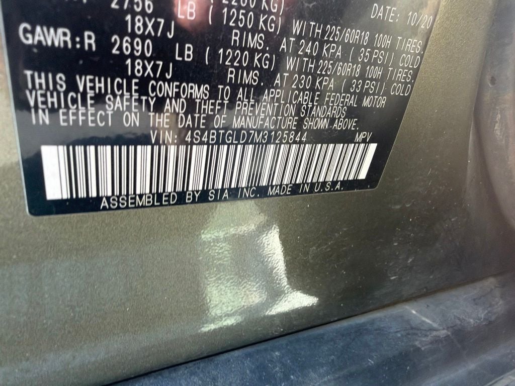 2021 Subaru Outback Onyx Edition XT