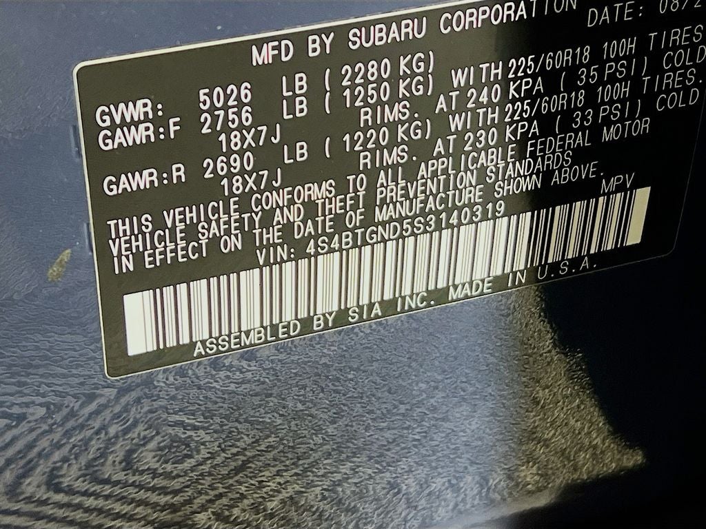 2025 Subaru Outback Limited XT
