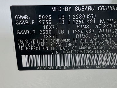 2024 Subaru Outback Touring XT