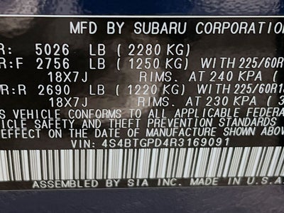 2024 Subaru Outback Touring XT