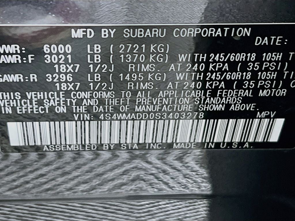 2025 Subaru Ascent Premium