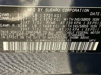 2024 Subaru Ascent Onyx Edition