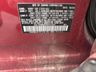 2024 Subaru Ascent Onyx Edition