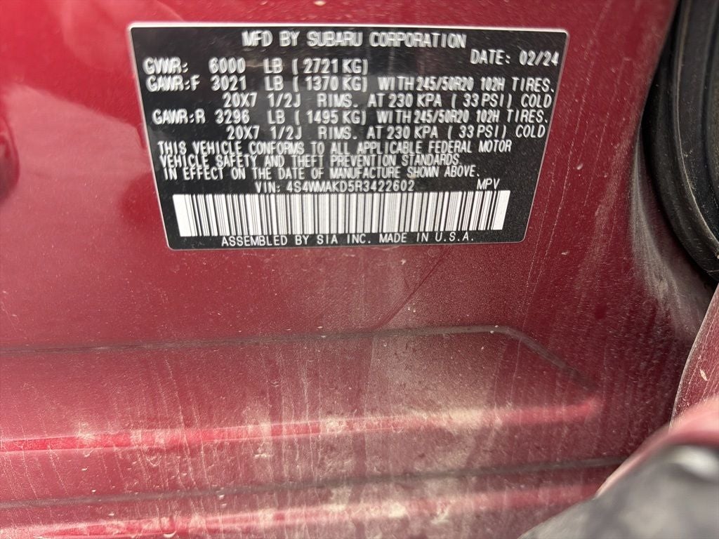 2024 Subaru Ascent Onyx Edition