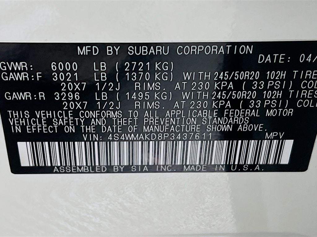 2023 Subaru Ascent Onyx Edition