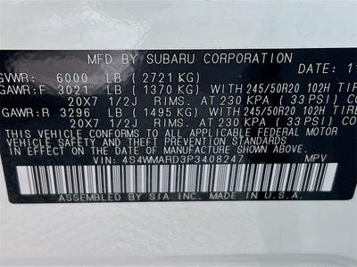 2023 Subaru Ascent Limited