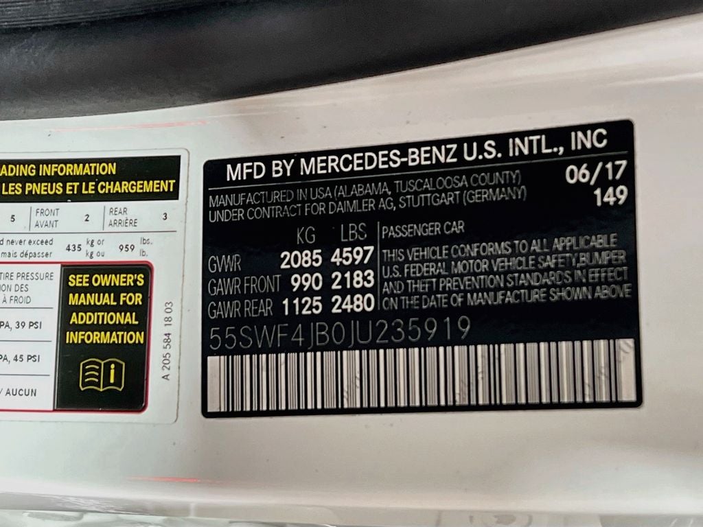 2018 Mercedes-Benz C-Class C 300