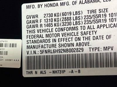 2022 Honda Odyssey Elite