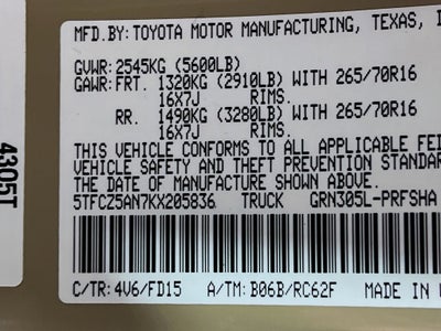 2019 Toyota Tacoma TRD Off-Road V6