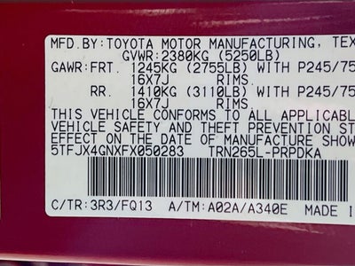 2015 Toyota Tacoma PreRunner