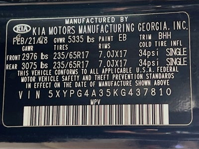 2019 Kia Sorento LX