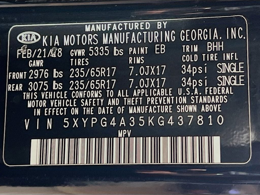 2019 Kia Sorento LX