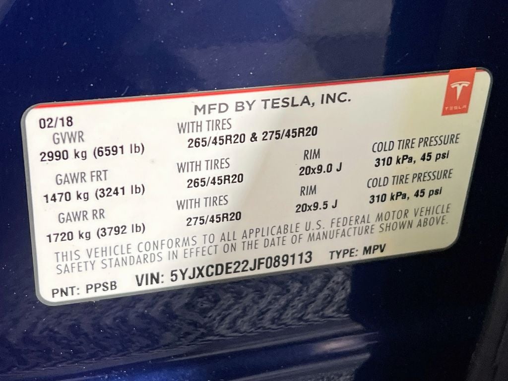 2018 Tesla Model X 75D