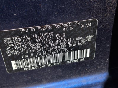 2024 Subaru Impreza Base