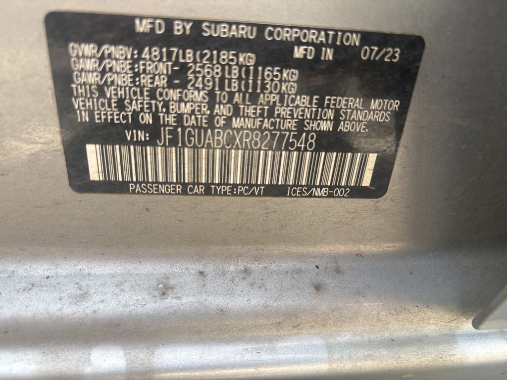 2024 Subaru Impreza 2.0 CVT's photo