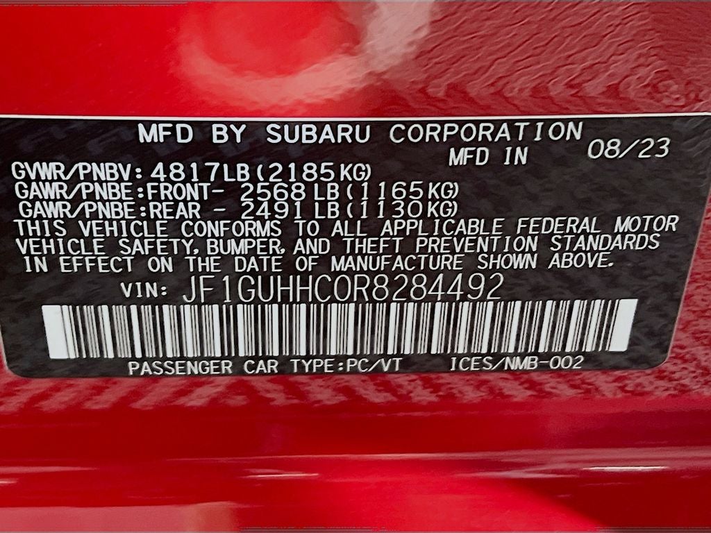 2024 Subaru Impreza 2.5RS