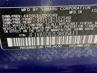 2020 Subaru WRX Premium