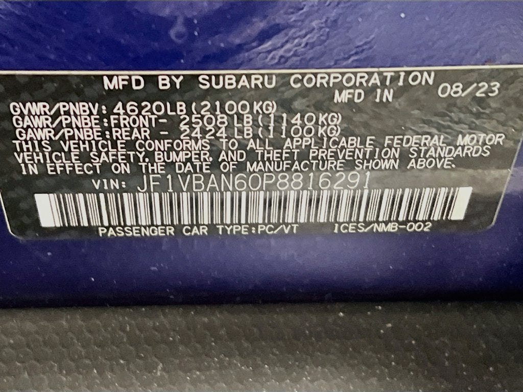 2023 Subaru WRX Limited