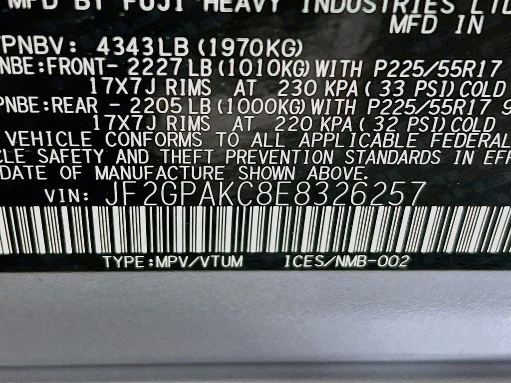 2014 Subaru XV Crosstrek 2.0i Limited