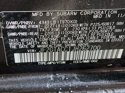 2018 Subaru Crosstrek 2.0i Premium