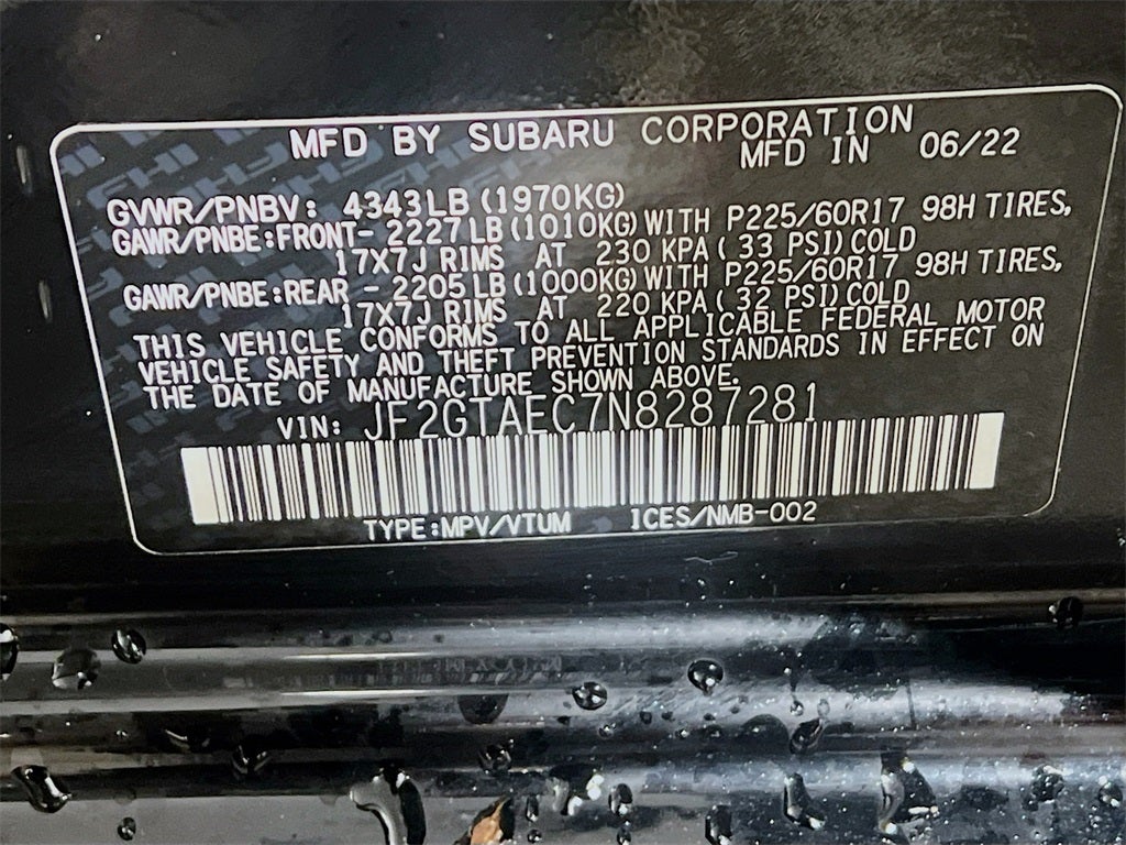 2022 Subaru Crosstrek Premium