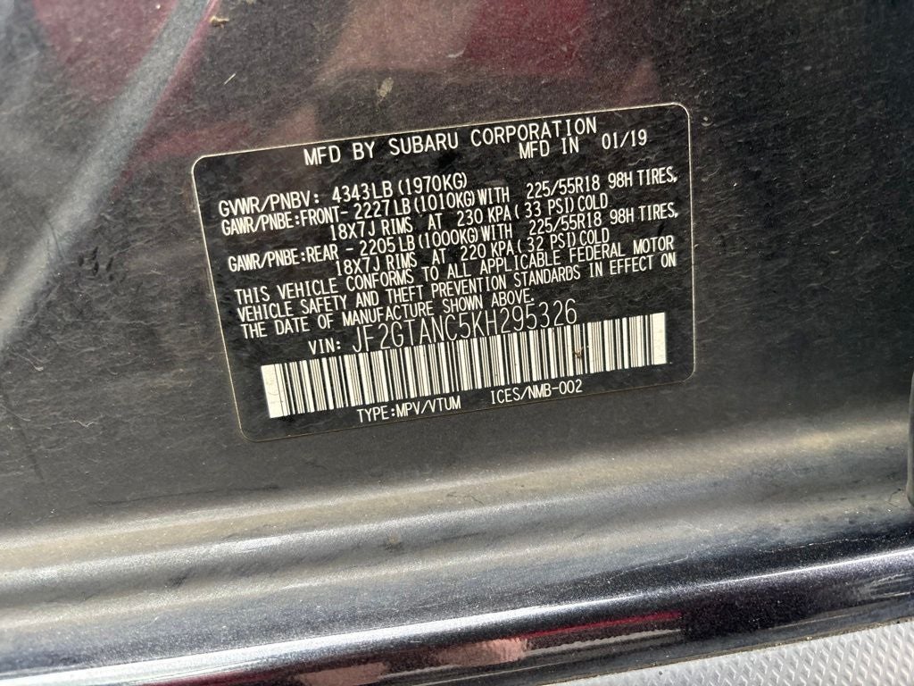 2019 Subaru Crosstrek 2.0i Limited