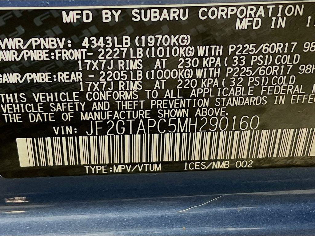 2021 Subaru Crosstrek Premium