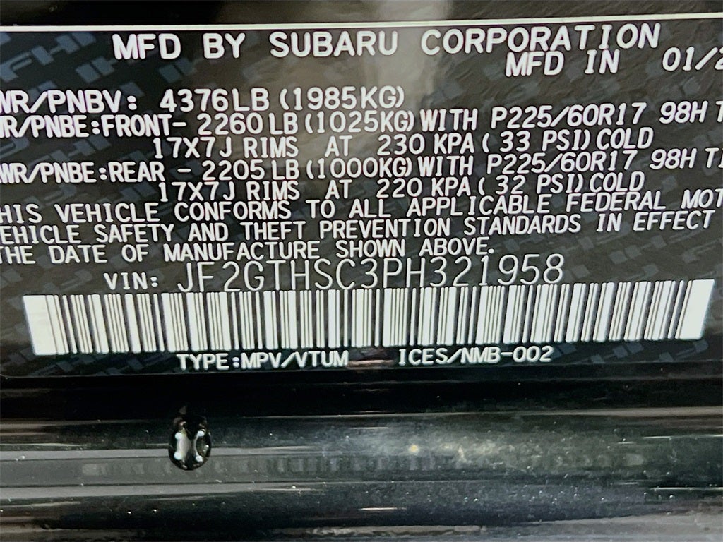 2023 Subaru Crosstrek Sport