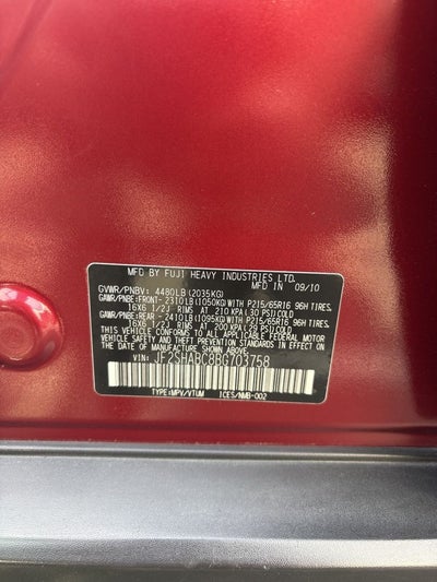 2011 Subaru Forester 2.5X