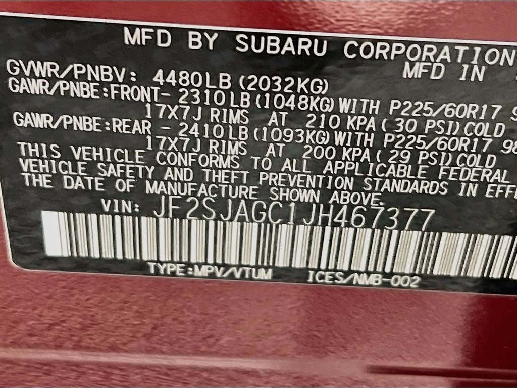 2018 Subaru Forester 2.5i Premium