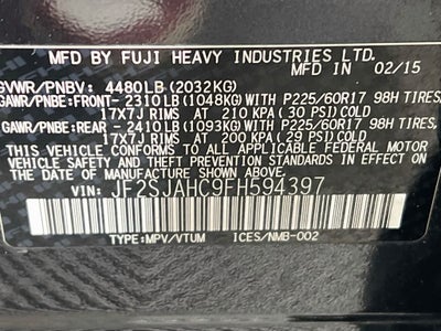 2015 Subaru Forester 2.5i Limited