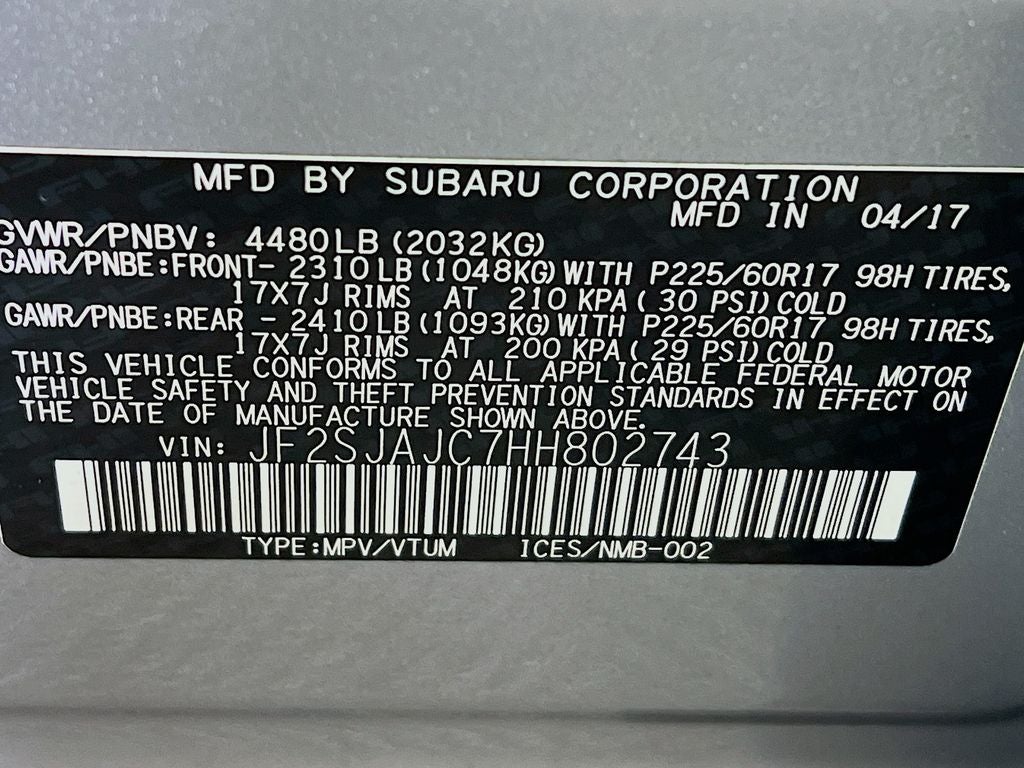 2017 Subaru Forester 2.5i Limited