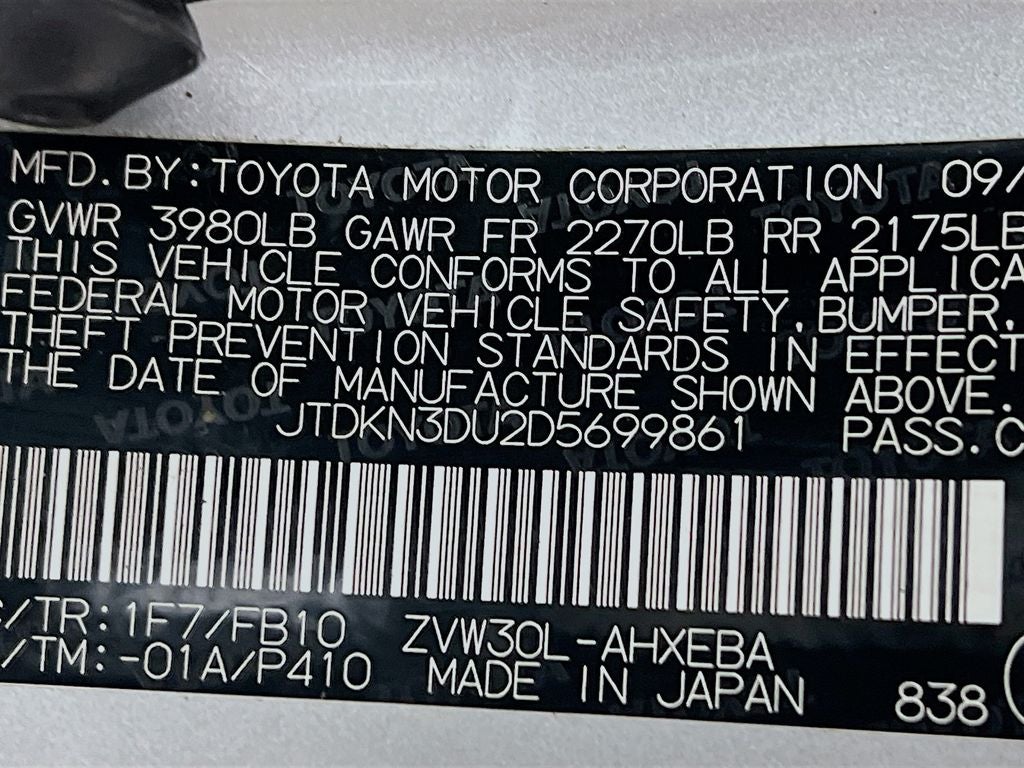 2013 Toyota Prius Two