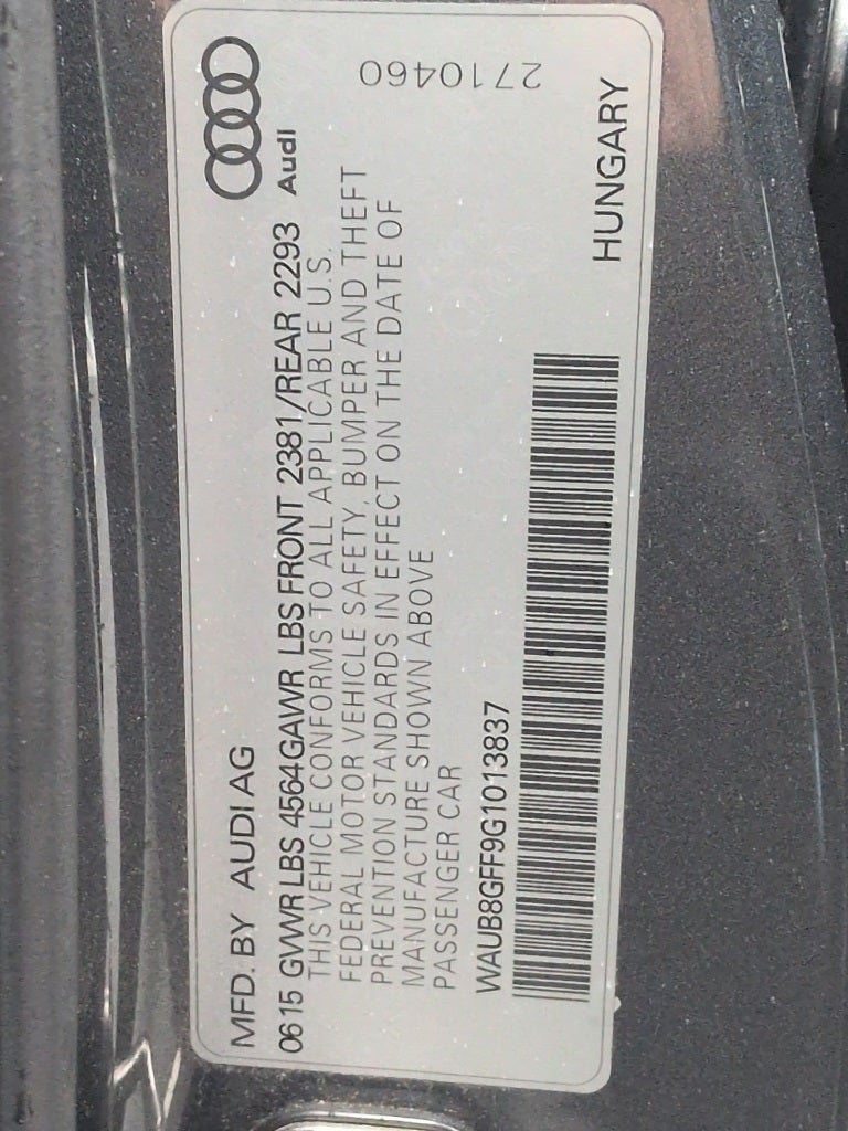 2016 Audi A3 2.0T Premium quattro