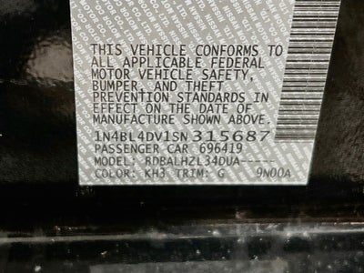 2025 Nissan Altima 2.5 SV
