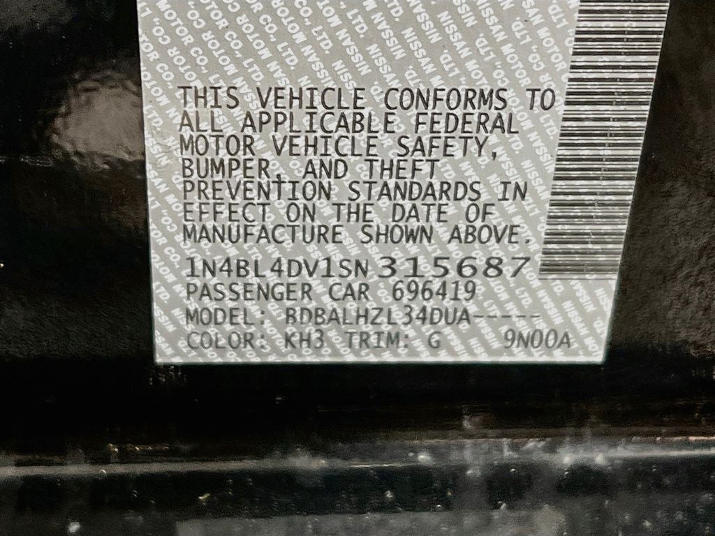 2025 Nissan Altima 2.5 SV
