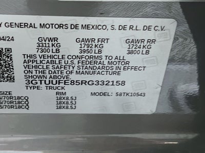 2024 GMC Sierra 1500 AT4X