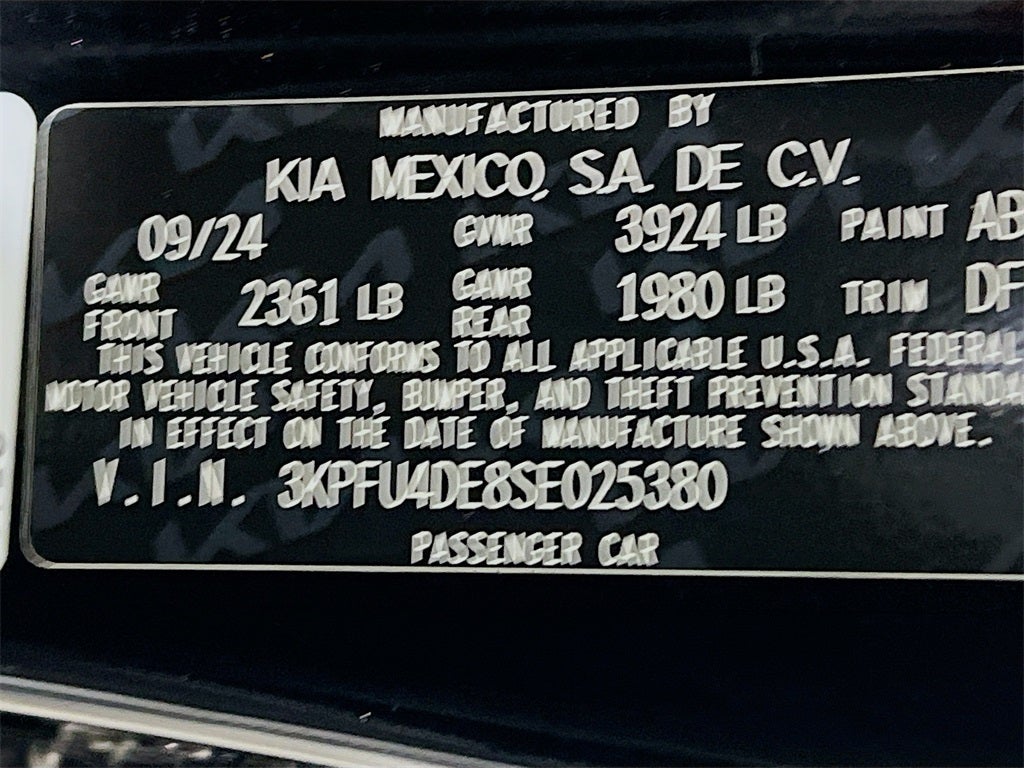 2025 Kia K4 EX