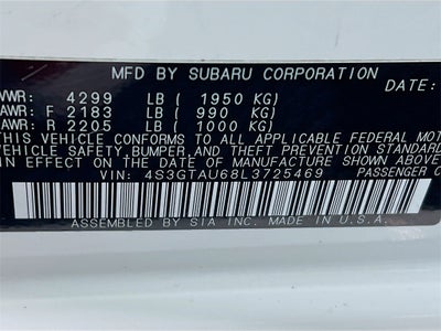 2020 Subaru Impreza Limited