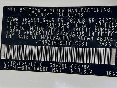 2018 Toyota Camry XSE V6