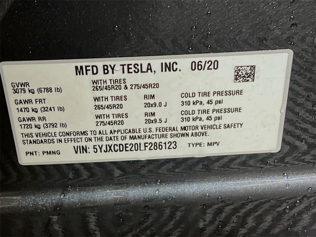 2020 Tesla Model X Long Range