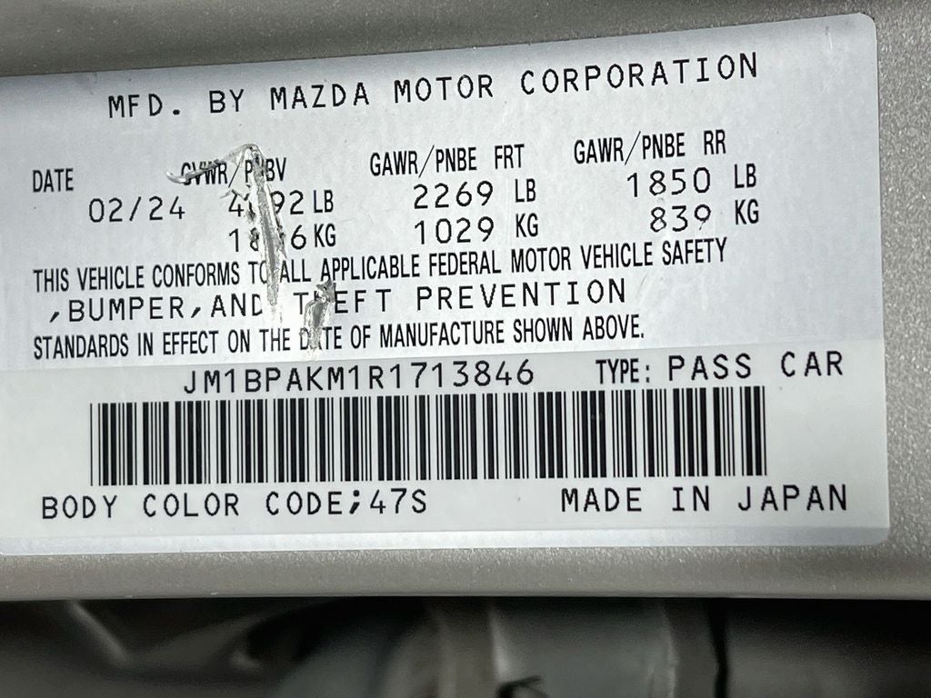 2024 Mazda Mazda3 2.5 S Select Sport